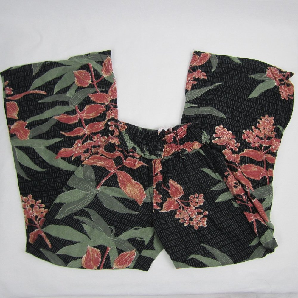 O'NEILL Girls Coverup Beachwear Flowy Pants Flower Print Sz S